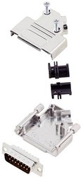 Zestaw listew męskich D-Sub TRU COMPONENTS TCD45ZK15DMPK 7709172, rzędy: 2, styki: 15, 45 °, 1 szt.