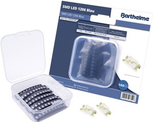 Barthelme  Zestaw diod SMD LED  1206 niebieski 100 mcd 120 ° 20 mA 3 V 100 szt. towar pakowany luzem