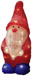 Figurka akrylowa Konstsmide 6227-103 Mikołaj  ciepła biel ciepły biały