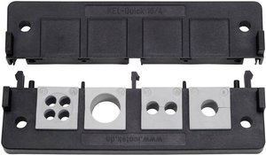 Listwa przepustów kablowych seria KEL-QUICK Icotek, KEL-Quick 16/8, 42418, czarny, 1 szt.