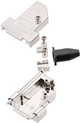 Obudowa złącza D-SUB encitech DTSL37-RG-LJS-S-K 6560-0248-34, odlew cynkowy, 45 °, 1 szt.