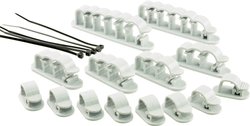 Uchwyt kablowy TRU COMPONENTS WCM-SET-TT 1386629, 19 szt.