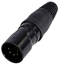 Złącze męskie XLR Rean AV RCX5M-Z-002-1 RCX5M-Z-002-1, mosiądz, złącze męskie proste, 1 szt.