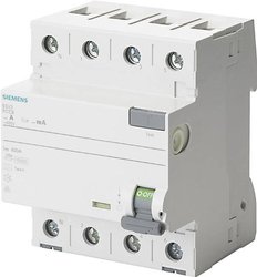 Wyłącznik różnicowoprądowy Siemens 5SV3344-6KL, 4 styki, 40 A, 0.03 A, 400 V