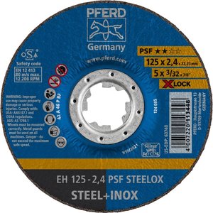 Tarcza tnąca wygięta PFERD PSF STEELOX 61740125  25 szt.