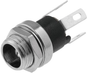 Złącze niskonapięciowe Cliff Złącze męskie niskonapięciowe Cliff SCD-026 złącze żeńskie do wbudowania pionowego  5.5 mm 1 szt.