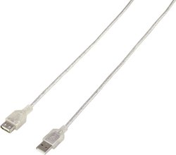 Kabel USB Renkforce, USB 2.0, Złącze męskie USB-A, Złącze żeńskie USB-A, 3.00 m