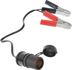 Zaciski akumulatora z gniazdem 12/24 V IWH 019008 Obciążalność prądu maks.: 16 A 12 V