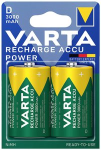 Zestaw 2 akumulatorów Varta Ready2Use D (R20), 1,2V, 3000 mAh