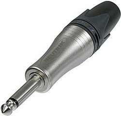 Złącze męskie jack 6,35 mm NP2XL Neutrik NP2XL złącze męskie proste Ilość styków: 2 mono srebrny 1 szt.