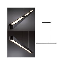 Lampa podwieszana LED Paulmann Lento 79693 LED wbudowany na stałe 42 W czarny (błyszczący) 1800 lm