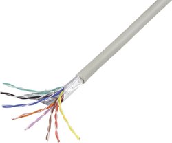 Kabel telefoniczny Conrad Components 1226969 J-Y(ST)Y 8 x 2 x 0.60 mm szary 10 m