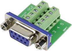 Złącze żeńskie D-Sub TRU COMPONENTS DSUB09F-10TB-2 1229331, rzędy: 2, styki: 9, 90 °, 1 szt.