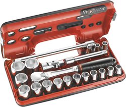 Klucze nasadowe zestaw Facom  SL.DBOX112PB 1/2'' (12.5 mm)