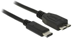 Kabel USB Delock, USB 3.2 Gen1 (USB 3.0), Złącze męskie USB-C®, Złącze męskie USB Micro-B 3.0, 0.50 m