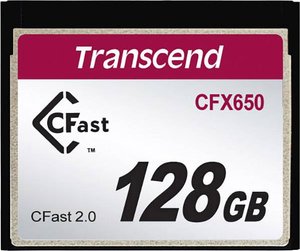 Karta pamięci Cfast, Transcend TS128GCFX650, 128 GB, 510 MB/s / 370 MB/s