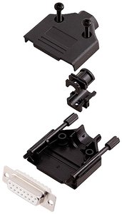 Zestaw listew żeńskich D-Sub encitech DTPK-P-15-DMS-W-K 6355-8033-12, rzędy: 2, styki: 15, 180 °, 1 szt.