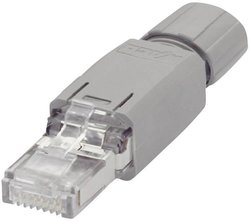 Ethernet 10/100 Mbit/s do montażu na obiekcie, jasnoszary WAGO 750-975 wtyczka Ethernet JF45 IP20