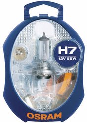 Pudełko z żarówkami samochodowymi Osram H7, 55 W,12 V, PX26d, CLKMH7 EURO UNV