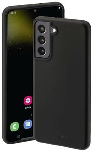 Hama Finest Feel Futerał backcase Samsung Galaxy S22 czarny Ładowarka indukcyjna