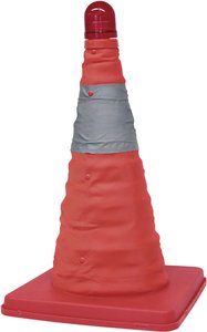 Pachołek drogowy rozkładany z oświetleniem 113910, 245 mm, 390 mm, 245 mm