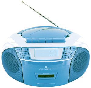 Radio-CD Schwaiger Sound4You UKW, AM, FM  niebieski
