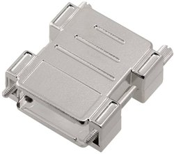 Obudowa adaptera D-SUB encitech DPAK-M-25-K 1511-0101-03, tworzywo sztuczne, 180 °, 1 szt.