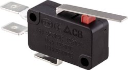 Mikroprzełącznik TRU COMPONENTS TC-9122120, 1 zestyk przełączny, 1 x wł/(wł), 250 V/AC, 16 A, 1 szt.