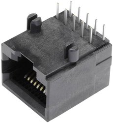 złącze żeńskie do wbudowania poziomego RJ48 BEL Stewart Connectors SS64100-018F Ilość styków: 10P10C 1 szt.