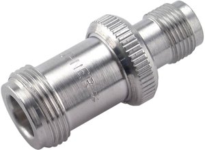 Adapter N Huber & Suhner 22542392, złącze żeńskie N - złącze żeńskie TNC, 1 szt.