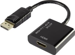 Przejściówka, adapter DisplayPort, HDMI Renkforce RF-4222524, [1x złącze męskie DisplayPort - 1x złącze żeńskie HDMI]