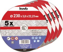 Tarcza tnąca prosta kwb  791995 230 mm 5 szt.