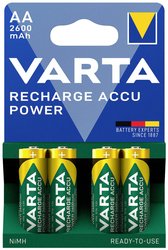 Akumulator AA/R06 Varta RECH.AC.Power AA2600mAh BLI4 5716101404, NiMH, 2600 mAh, 1.2 V, 4 szt.