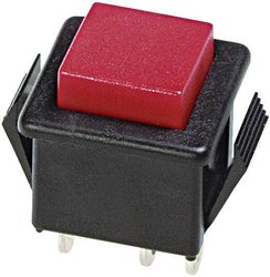 Przycisk chwilowy APEM 1412NA-2, 1 x wł/(wył), 1 szt.