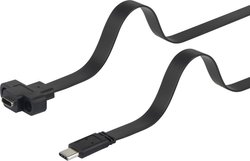 Kabel USB Renkforce, USB 3.2 Gen1 (USB 3.0), Złącze męskie USB-C®, Złącze żeńskie USB-C®, 0.50 m