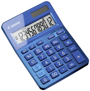Canon LS-123K  Kalkulator stołowy niebieski Wyświetlacz: 12 bateryjne, energią słoneczną (S x W x G) 104 x 25 x 145 mm