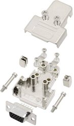 Zestaw listew żeńskich D-Sub TRU COMPONENTS TCTRIM09HDS15K 7708500, rzędy: 3, styki: 15, 180 °, 1 szt.