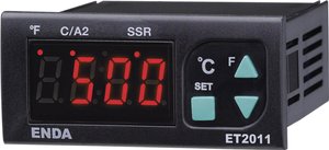 Termostat Enda ET2011-RT-230 Pt100 -100 do +600 °C Przekaźnik 8 A, SSR (D x S x W) 71 x 77 x 35 mm