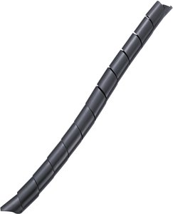 Wąż spiralny TRU COMPONENTS TC-KSPR15BK203, 12 do 35 mm, czarny, Produkty w metrach bieżących