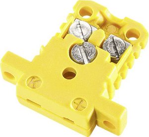 Gniazdo miniaturowe typu K B & B Thermotechnik, IEC 584, DN EN 50212, NiCrNi, żółte