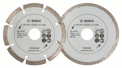 2 szt.Diamentowa tarcza tnąca 115 mm do materiałów budowlanychdo płytek Tarcze diamentowe TS Bosch, 115 mm, 2 szt.