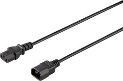 Przedłużacz Sygonix SY-5042726, 0.50 m, czarny