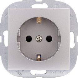 Studio, platynowe, gniazdo o podwyższonej ochronie styków Gniazdo elektryczne REV 0208022300, platynowy