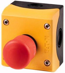 Wyłącznik awaryjny Eaton M22-PV/KC11/IY 216525, 1 NC, 1 NO, 1 szt.