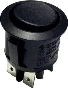 Przełącznik kołyskowy 250 V/AC 8 A 2 x włącz/włącz/włącz R13-244D zatrzaskowy, 1 szt.