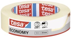 taśma malarska tesa ECONOMY — uniwersalna taśma klejąca do prac malarskich bez użycia rozpuszczalników — można ją usunąć bez pozostałości do 4 dni po użyciu, 50 mx 25 mm Taśma malarska tesa  05278-00000-03 Economy (D x S) 50 m x 25 mm 50 m 1 szt.