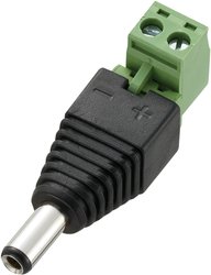 Złącze męskie niskonapięciowe TRU COMPONENTS DC-11M złącze męskie proste 5.5 mm 2.5 mm 1 szt.