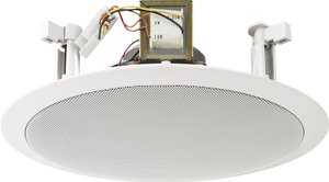 Głośnik sufitowy PA do zabudowy Monacor EDL-28, 100 dB, 60 - 14 000 Hz, 100 V, N/A, Kolor producenta: biały, 1 szt.