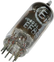 Lampa elektronowa EF EF 89 = 6 DA 6  EF 89 = 6 DA 6  Trzonek Noval Opis: Pentioda kontrolna HF