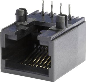 złącze żeńskie do wbudowania poziomego RJ45 econ connect MEB8/8PL  1 szt.